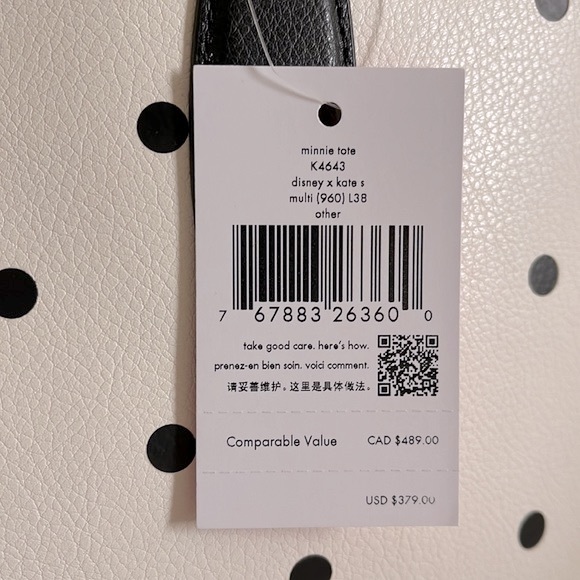 Kate Spade Disney Minnie Mouse tote bag - Picture 6 of 10